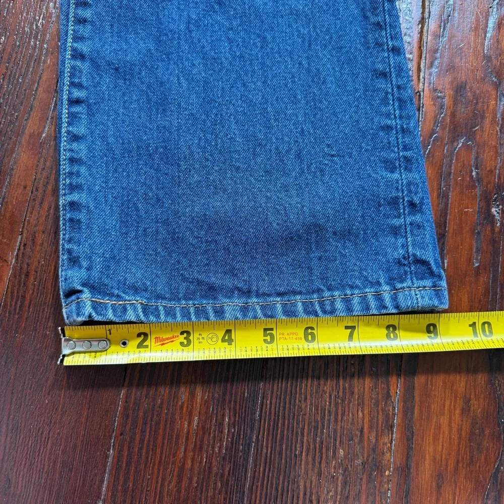 Levis 517 Jeans Mens‎ 38x30 Blue Dark Wash Bootcut Faded Whiskers Cowboy Western
